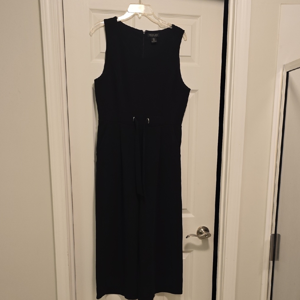 Rachel Zoe Black Sleeveless Sheath Midi Dress